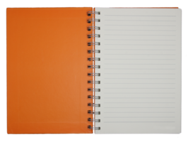 em branco caderno papel com anel coluna vertebral em transparente fundo png Arquivo