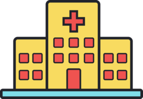 hospital flat icon. png