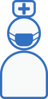 nurse icon line design, monoline icons. png