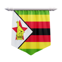 Zimbabwe National Flagge einstellen Illustration png