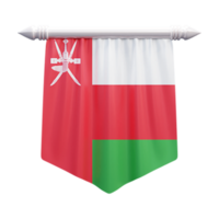 Oman National Flagge einstellen Illustration png