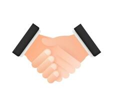 Shaking hands. Contract agreement. Successful transaction. Vector stock illustration