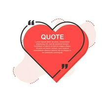 Set Quote frames. Blank template with print information design quotes. Vector stock illustration.