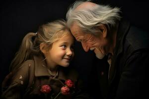 the close emotional bond between grandparents and their grandchildren photo