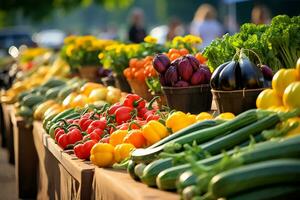 Vibrant Scenes from a Traditional Farmer's Market photo