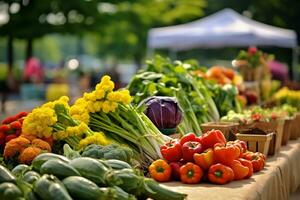 Vibrant Scenes from a Traditional Farmer's Market photo