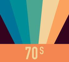 70s, 1970 abstract vector stock retro lines background. Vector illustration