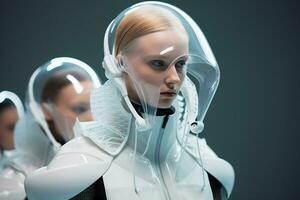 Image of futuristic fashion trends photo