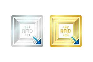 RFID Radio Frequency IDentification. Technology concept. Digital technology. Vector stock illustration