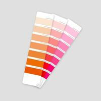 Color palette guide on grey background. Vector stock illustration