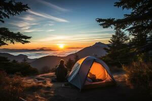 Image of thrill outdoor adventures, hiking, camping, kayaking photo