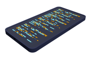 3D smartphone. Simple 3D phone. Smartphone device technology. 3D render illustration png