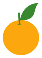 Orang Obst süß Aufkleber png