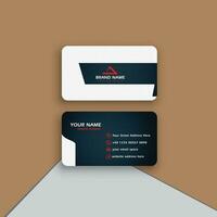 professional business card template design, visiting card for corporate identity, vector