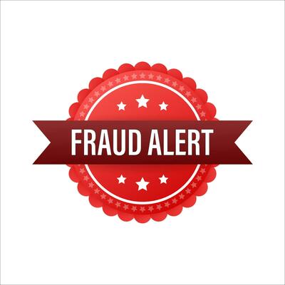 Fraud alert. Security Audit, Virus Scanning, Cleaning, Eliminating Malware, Ransomware Vector stock illustration