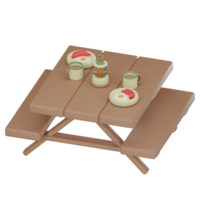 Camping Table 3D Icon png
