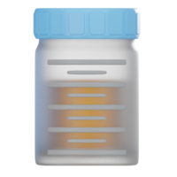 Urine collection container 3D Icon png