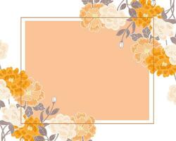 Dusty Vintage Hand Drawn Rose Border vector