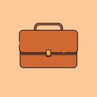 Briefcase Vector Icon for Business and Finance - High-Quality Flat Iconography