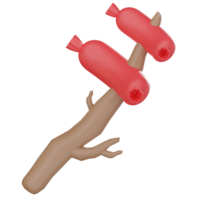 Sausage 3D Icon png