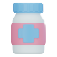 Drug Bottle 3d icon png