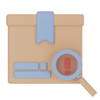 Finding Package 3D icon png