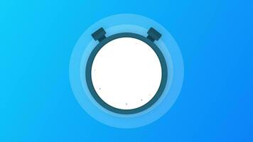 The 40 minutes, stopwatch icon. Stopwatch icon in flat style, timer on on color background. Motion graphics. video