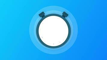 The 25 minutes, stopwatch icon. Stopwatch icon in flat style, timer on on color background. Motion graphics. video