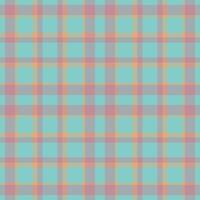 Plaid seamless pattern. Check fabric texture. Vector textile print.