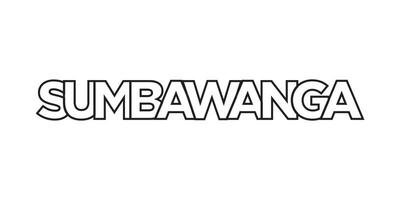 sumbawanga en el Tanzania emblema. el diseño caracteristicas un geométrico estilo, vector ilustración con negrita tipografía en un moderno fuente. el gráfico eslogan letras.