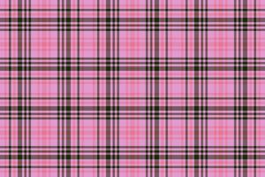 Seamless textile texture of check pattern background with a vector plaid tartan fabric.