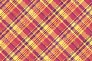 Tartan textile pattern of seamless texture check with a vector background plaid fabric.