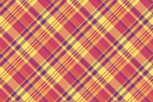 Tartan textile pattern of seamless texture check with a vector background plaid fabric.