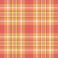 Texture vector pattern of check seamless tartan with a background plaid textile fabric.