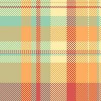 Check tartan background of seamless vector fabric with a textile texture plaid pattern.