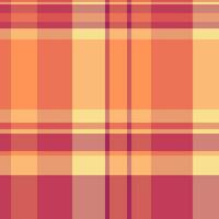 Seamless background check of tartan textile pattern with a plaid vector texture fabric.