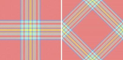 Fabric texture pattern of check vector textile with a background plaid seamless tartan.
