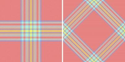 Fabric texture pattern of check vector textile with a background plaid seamless tartan.