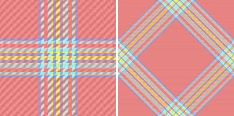 Fabric texture pattern of check vector textile with a background plaid seamless tartan.