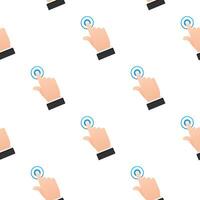 Set Hand cursor icon click pattern. Vector stock illustration