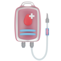 Blood Bag 3d icon png