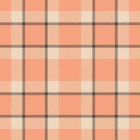 Plaid seamless pattern. Check fabric texture. Vector textile print.