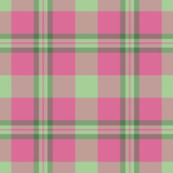 Vector fabric textile of pattern check tartan with a texture plaid seamless background.