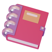 Textbook.3d render minimal style. png