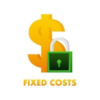 FC   Fixed Cost acronym. business concept background. Vector illustration. Business concept.