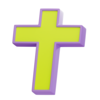 Cruz 3d ícone png