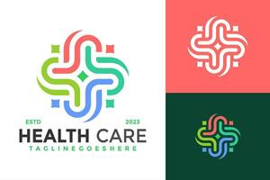 Health care clinic Logo design vector symbol icon illustration