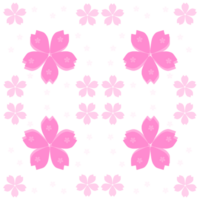 sakura flower stamp symbols, cherry blossom png