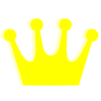 coroa ícone amarelo cor png