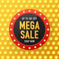 Sale banner template design, Big sale special offer. Sale banner template design, Mega sale special offer. Vector illustration.